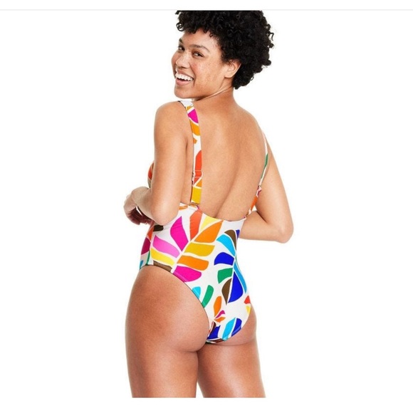 TABITHA BROWN FOR TARGET | Botanical Print Lowback One Piece Swimsuit - Picture 3 of 5
